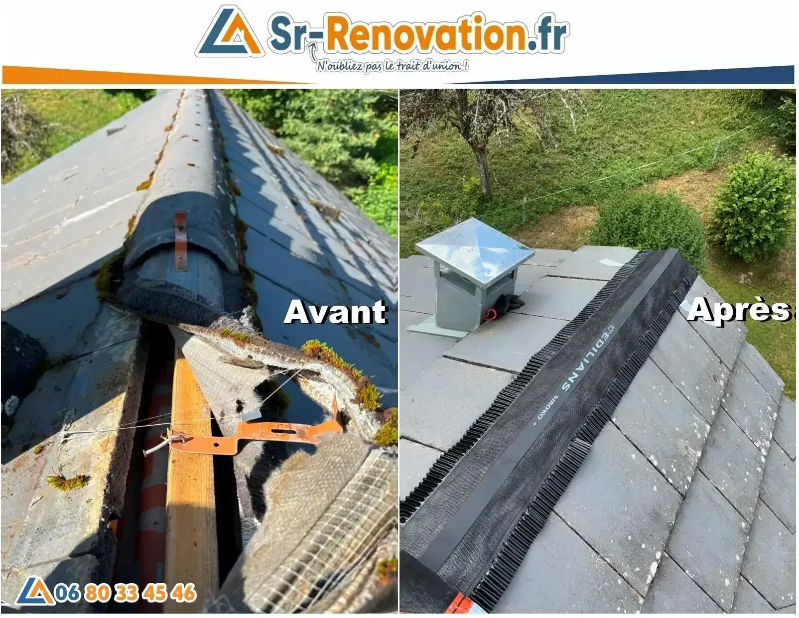 Avant/après remplacement du closoir ventilé à Annecy
