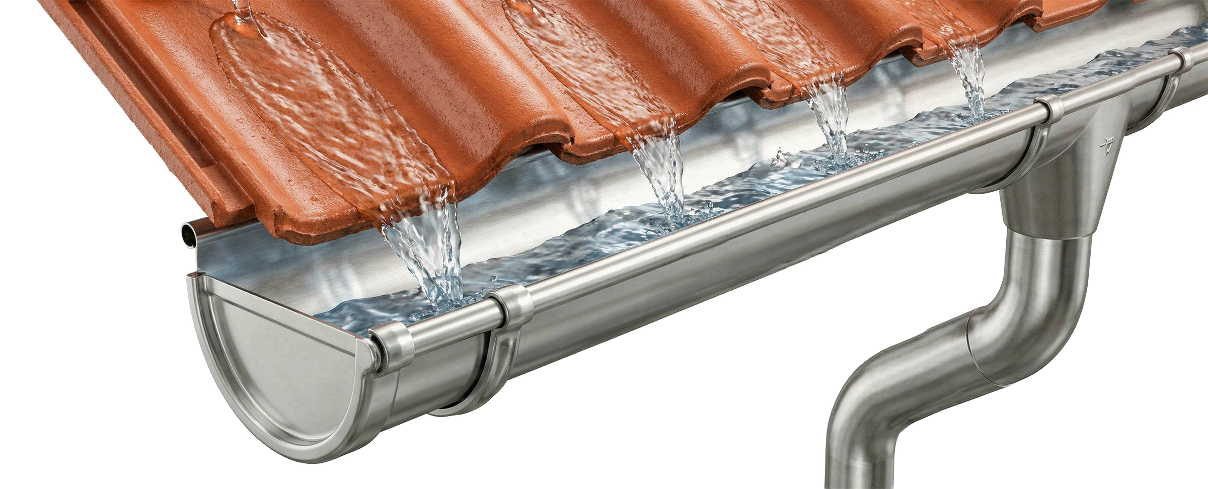 Gouttière nettoyée - Eau évacuée, protection durable